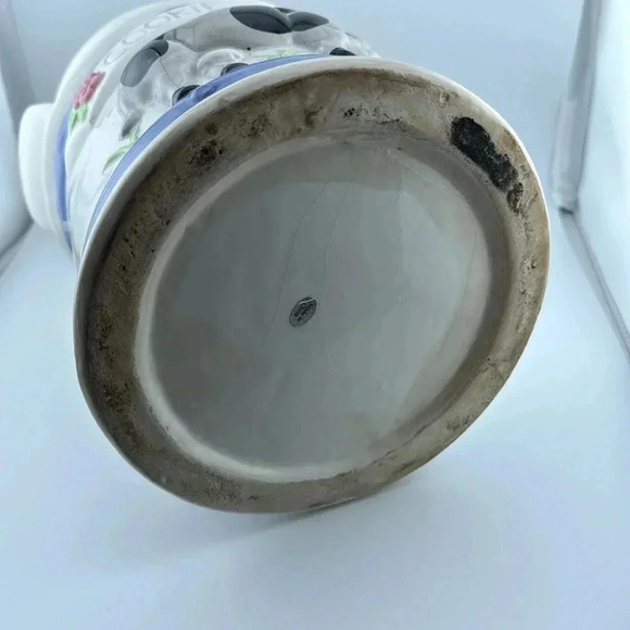 10” Vtg Old Fashion Farmhouse Country Style Ceramic Cookie Jar 3D Milk Can - Picture 12 of 12